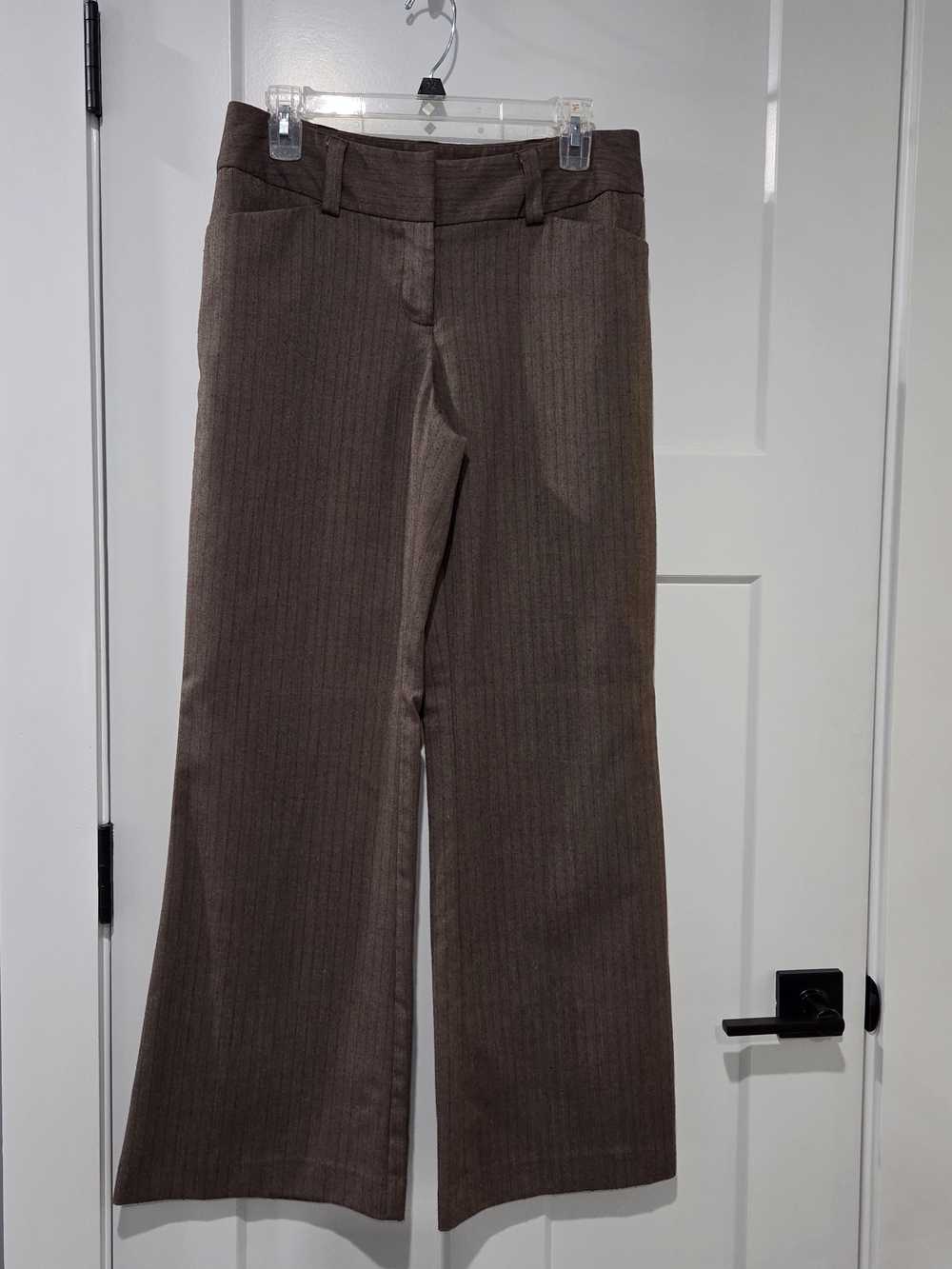 Apt. 9 Brown Herringbone Dress Pants